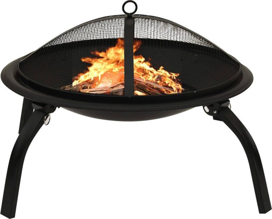 VidaXL -Vuurschaal-en-barbecue-2-in-1-met-pook-56x56x49-cm-staal