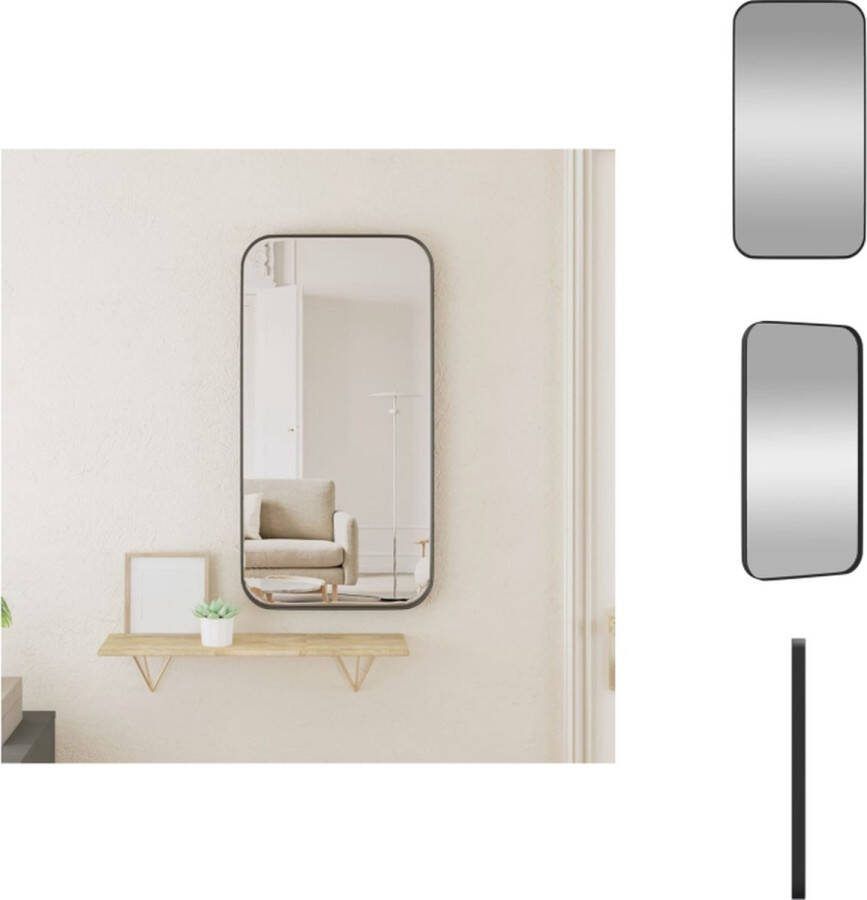VidaXL Wandgemonteerd Spiegel 30x60 cm Aluminium Frame Spiegel