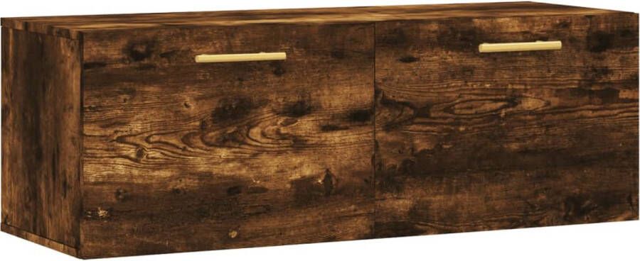 VidaXL -Wandkast-100x36 5x35-cm-bewerkt-hout-gerookt-eikenkleurig