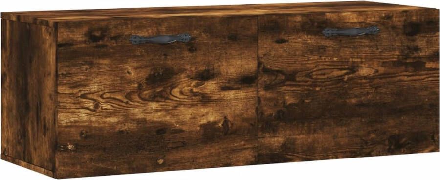 VidaXL -Wandkast-100x36 5x35-cm-bewerkt-hout-gerookt-eikenkleurig