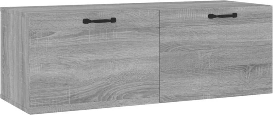 VidaXL -Wandkast-100x36 5x35-cm-bewerkt-hout-grijs-sonoma-eikenkleurig