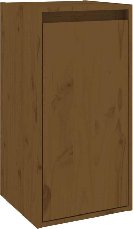 VidaXL -Wandkast-30x30x60-cm-massief-grenenhout-honingbruin