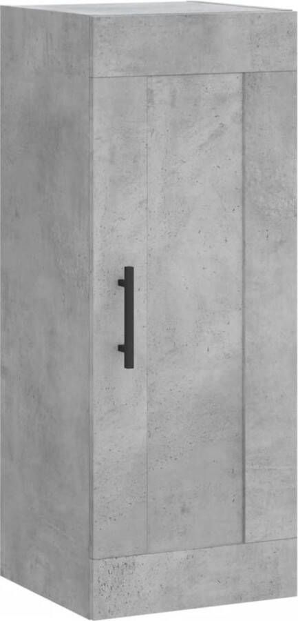 VidaXL -Wandkast-34 5x34x90-cm-bewerkt-hout-betongrijs