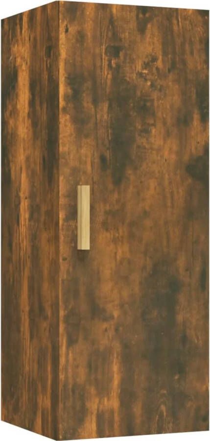 VidaXL -Wandkast-34 5x34x90-cm-bewerkt-hout-gerookt-eikenkleurig