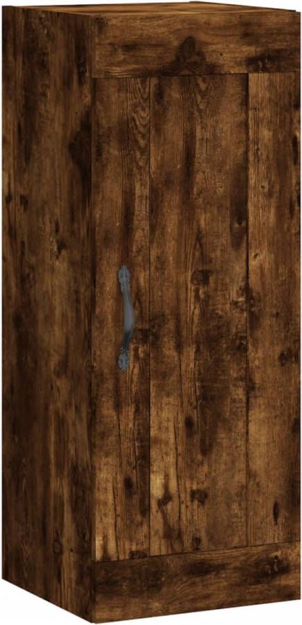 VidaXL -Wandkast-34 5x34x90-cm-bewerkt-hout-gerookt-eikenkleurig