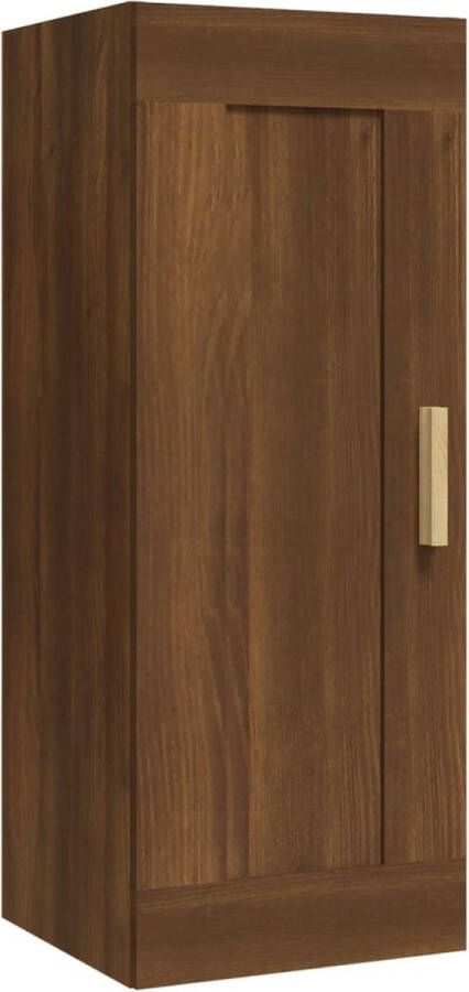 VidaXL -Wandkast-35x34x90-cm-bewerkt-hout-bruineikenkleurig