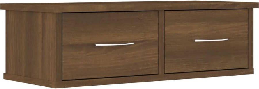 VidaXL -Wandkast-60x26x18 5-cm-bewerkt-hout-bruineikenkleurig