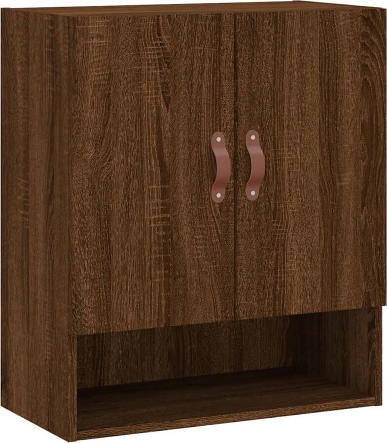 VidaXL -Wandkast-60x31x70-cm-bewerkt-hout-bruineikenkleurig