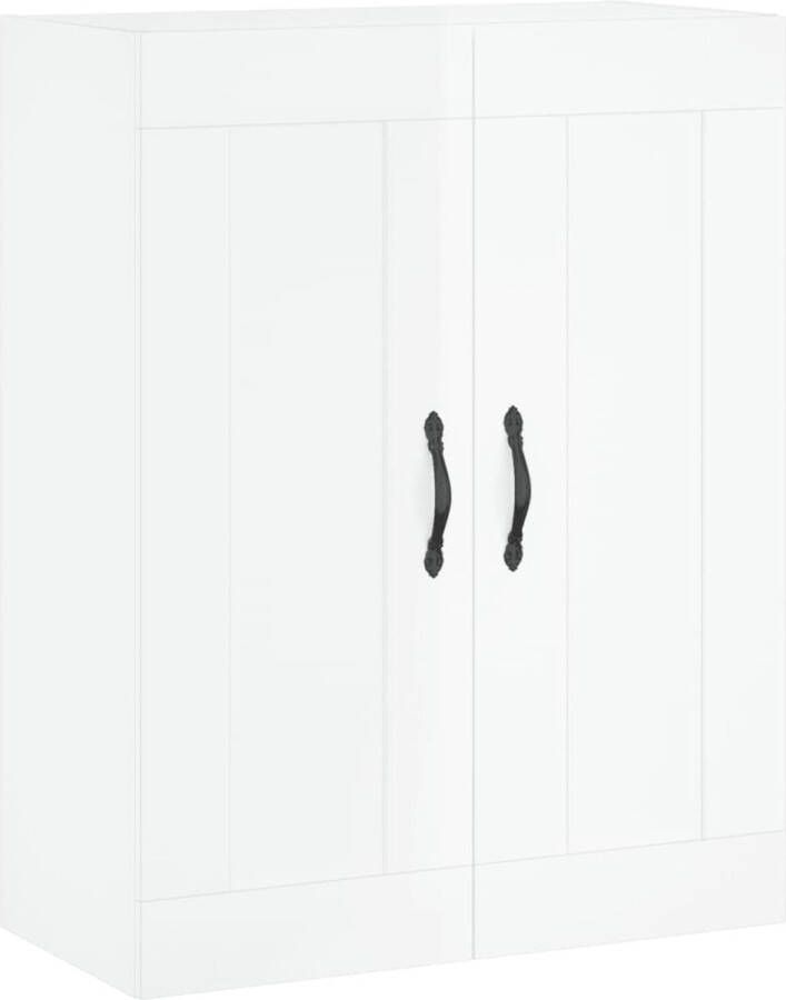 VidaXL -Wandkast-69 5x34x90-cm-bewerkt-hout-hoogglans-wit
