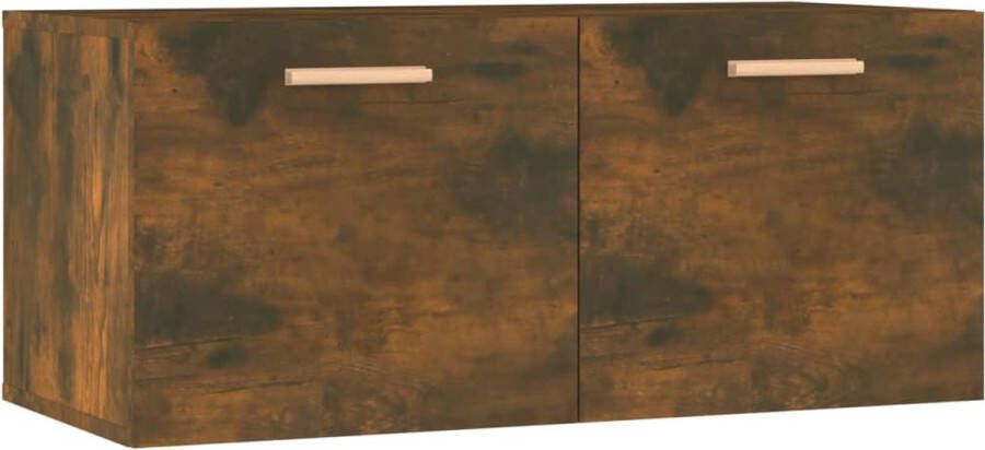 VidaXL -Wandkast-80x35x36 5-cm-bewerkt-hout-gerookt-eikenkleurig