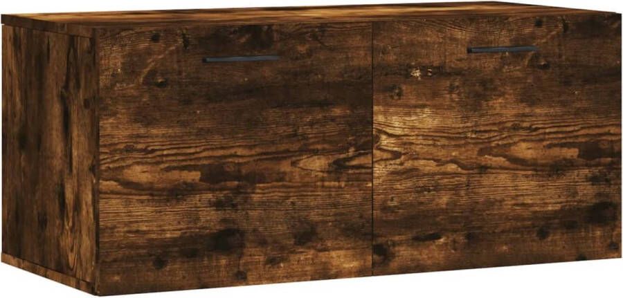 VidaXL -Wandkast-80x36 5x35-cm-bewerkt-hout-gerookt-eikenkleurig