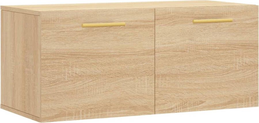 VidaXL -Wandkast-80x36 5x35-cm-bewerkt-hout-sonoma-eikenkleurig