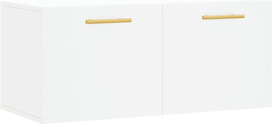 VidaXL -Wandkast-80x36 5x35-cm-bewerkt-hout-wit