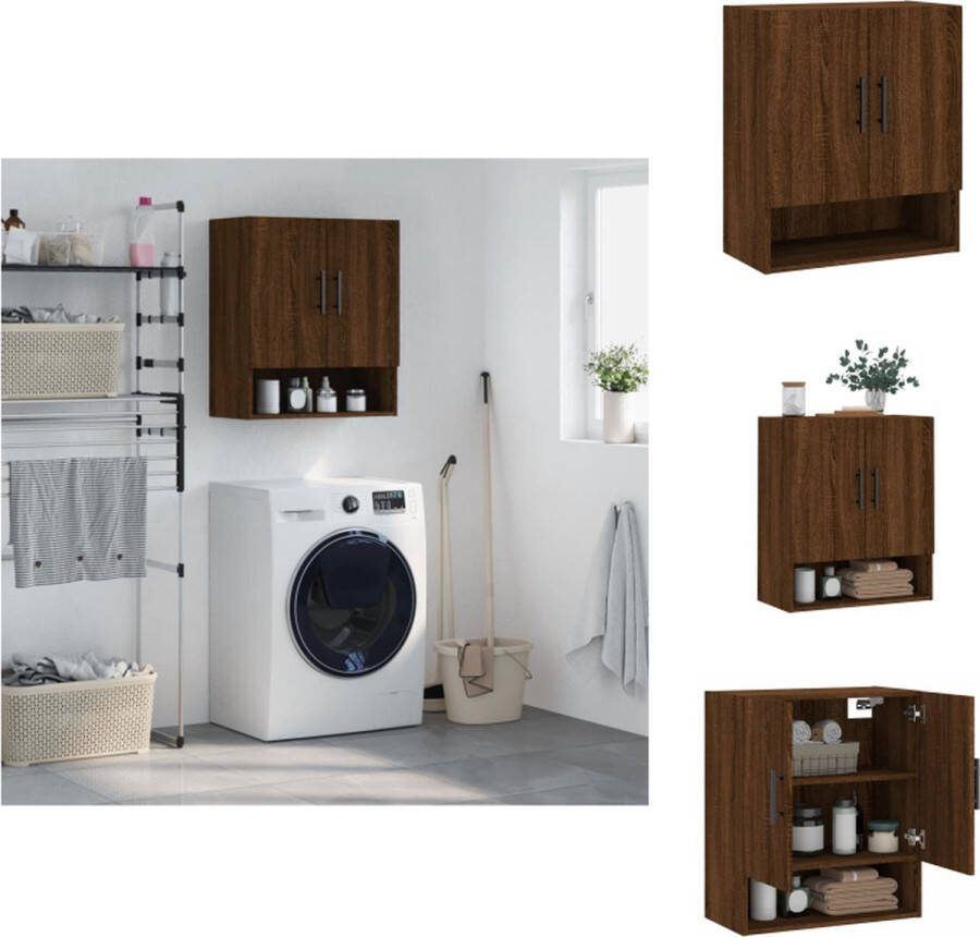 VidaXL Wandkast Afmetingen- 60 x 31 x 70 cm Kleur- Bruineiken Kast