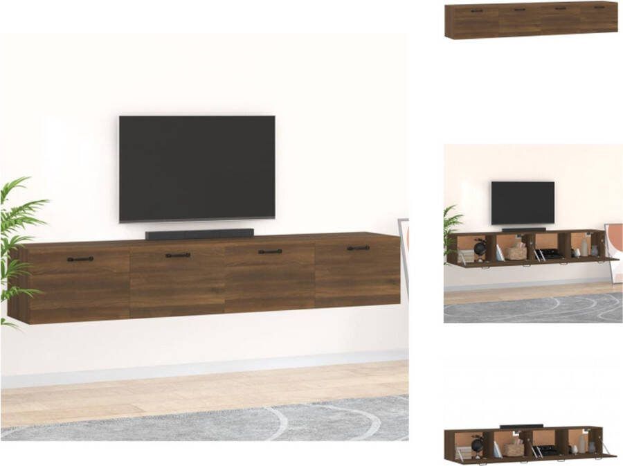 VidaXL Wandkast Bruineiken Hangkast 100x36.5x35cm Kast