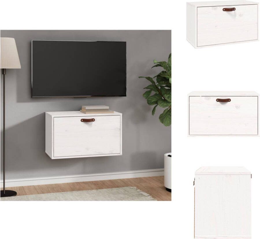 VidaXL Wandkast Grenenhout 60 x 30 x 35 cm Wandsteun