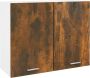 VidaXL -Wandkast-hangend-80x31x60-cm-bewerkt-hout-gerookt-eikenkleurig - Thumbnail 1