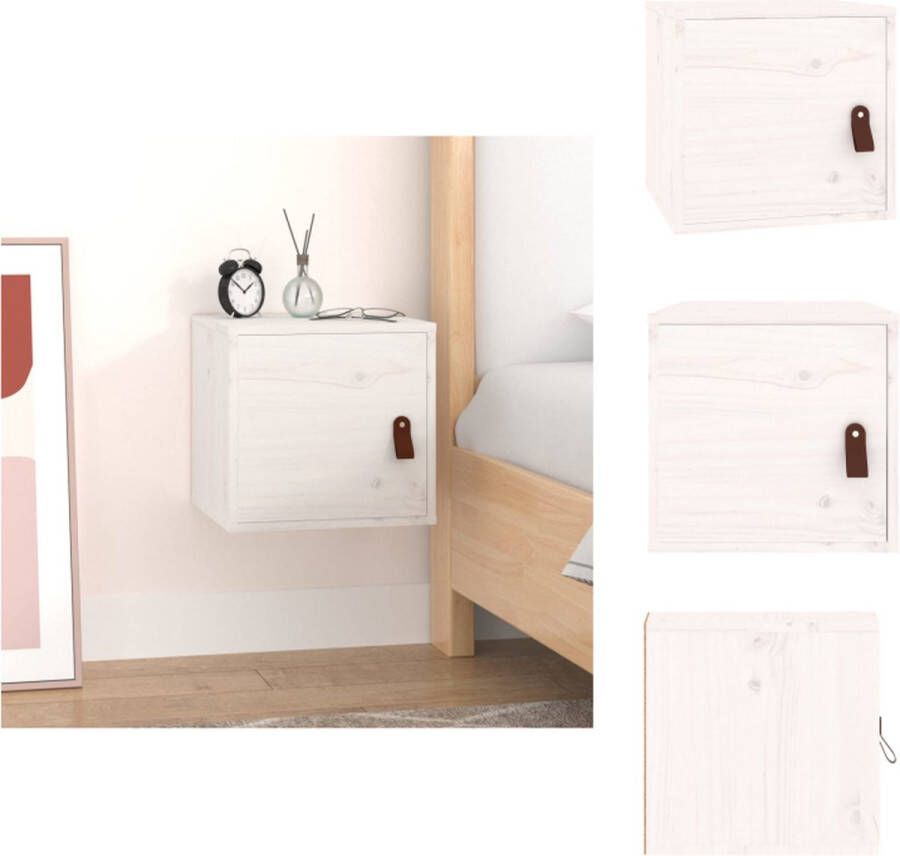 VidaXL Wandkast Hout 31.5 x 30 x 30 cm Flexibel ontwerp Wandsteun
