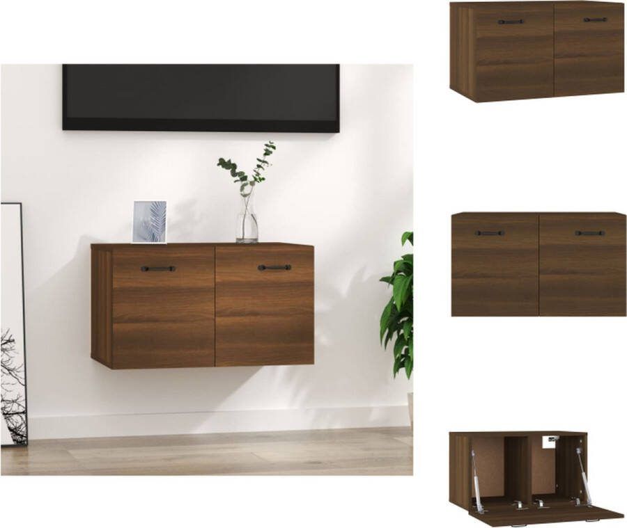 VidaXL Wandkast Kast 60 x 36.5 x 35 cm Bruineiken Kast