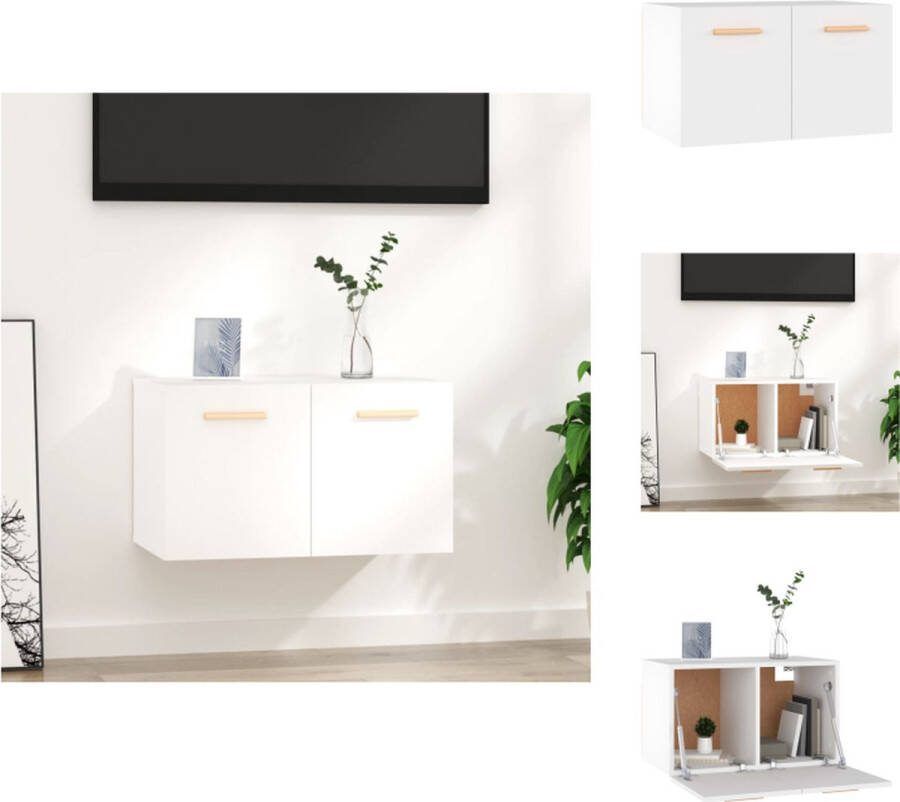 VidaXL Wandkast naam Opbergruimte 60 x 36.5 x 35 cm Kleur wit Kast