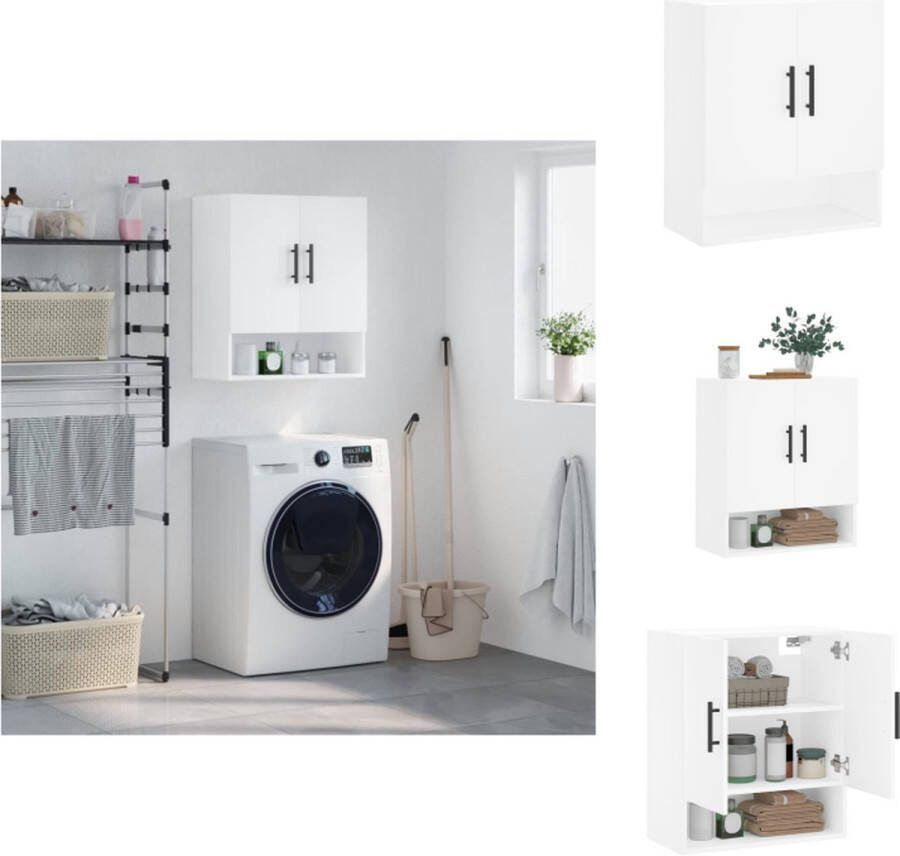 VidaXL Wandkast Opbergkast 60x31x70 cm Wit Kast