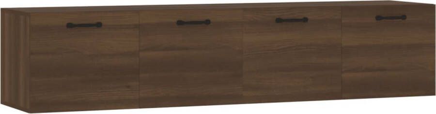 VidaXL -Wandkasten-2-st-60x36 5x35-cm-bewerkt-hout-bruineikenkleurig