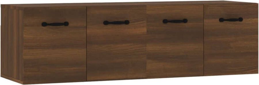 VidaXL -Wandkasten-2-st-80x35x36 5-cm-bewerkt-hout-bruineikenkleurig