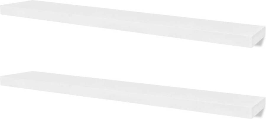 VidaXL -Wandplanken-4-st-120-cm-wit