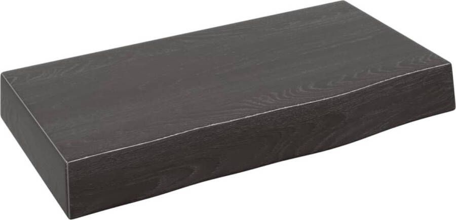 VidaXL -Wandschap-40x20x6-cm-behandeld-massief-eikenhout-donkergrijs