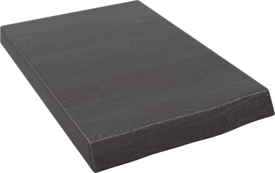 VidaXL Wandschap 40x60x(2-6)cm behandeld massief eikenhout donkerbruin