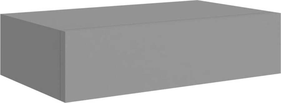 VidaXL -Wandschap-met-lade-40x23 5x10-cm-MDF-grijs