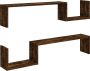 VidaXL -Wandschappen-2-st-100x15x20-cm-bewerkt-hout-gerookt-eikenkleur - Thumbnail 1