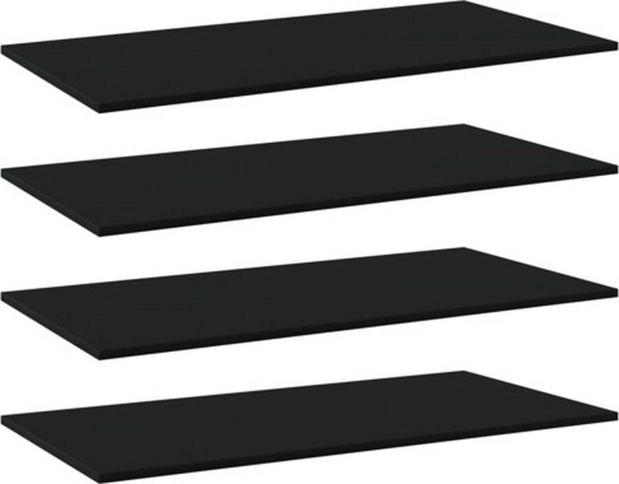 VidaXL -Wandschappen-4-st-80x30x1 5-cm-spaanplaat-zwart
