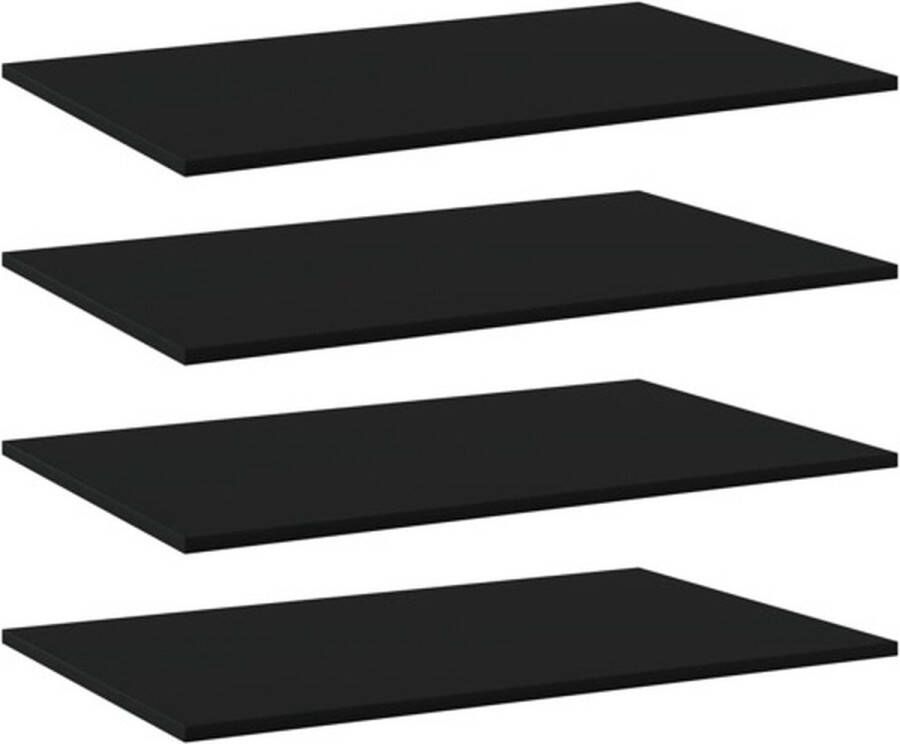 VidaXL -Wandschappen-4-st-80x50x1 5-cm-spaanplaat-zwart