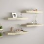 VidaXL -Wandschappen-zwevend-4-st-60x23 5x3 8-cm-MDF-eikenkleurig - Thumbnail 1