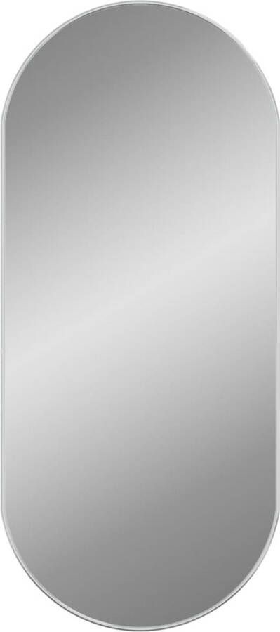 VidaXL -Wandspiegel-100x45-cm-ovaal-zilverkleurig