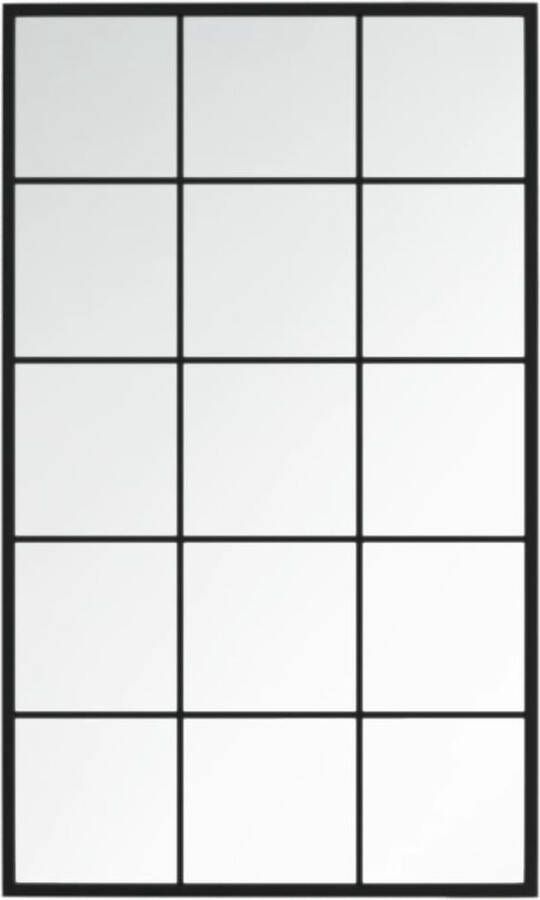 VidaXL -Wandspiegel-100x60-cm-metaal-zwart