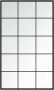 VidaXL -Wandspiegel-100x60-cm-metaal-zwart - Thumbnail 1