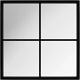 VidaXL -Wandspiegel-40x40-cm-metaal-zwart - Thumbnail 1