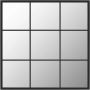 VidaXL -Wandspiegel-60x60-cm-metaal-zwart - Thumbnail 1