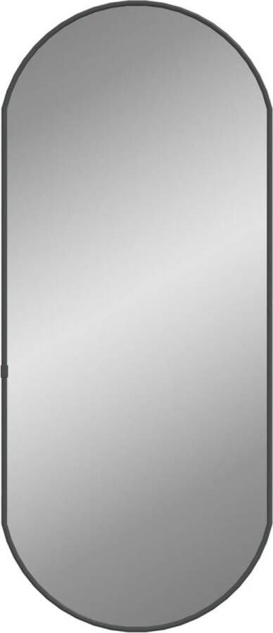 VidaXL -Wandspiegel-70x30-cm-ovaal-zwart