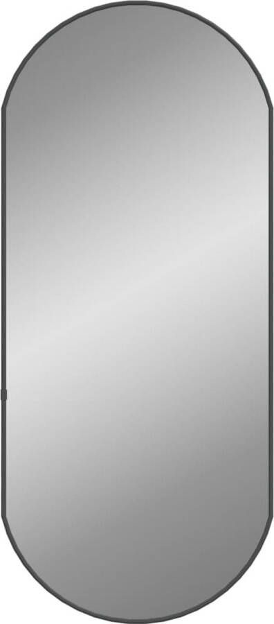 VidaXL -Wandspiegel-80x35-cm-ovaal-zwart