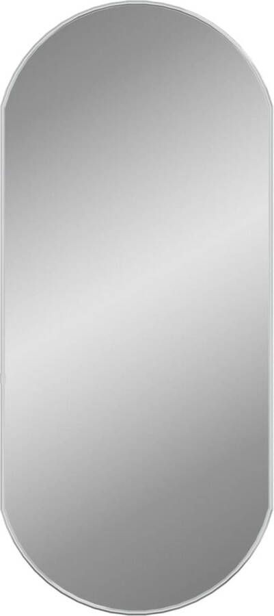 VidaXL -Wandspiegel-90x40-cm-ovaal-zilverkleurig