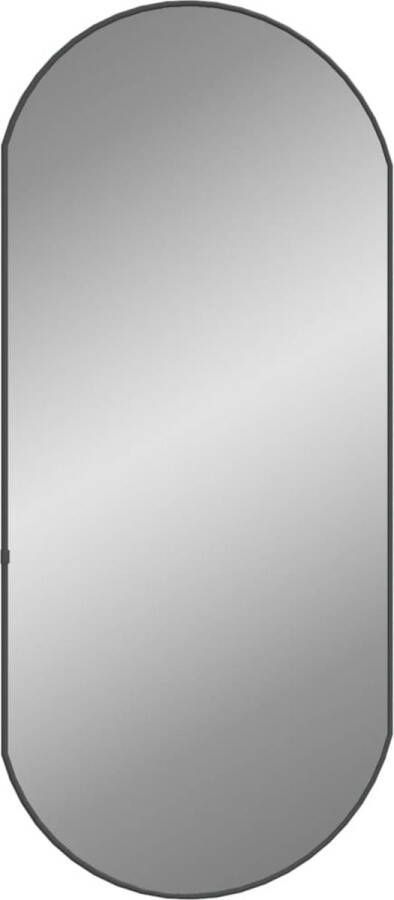 VidaXL -Wandspiegel-90x40-cm-ovaal-zwart