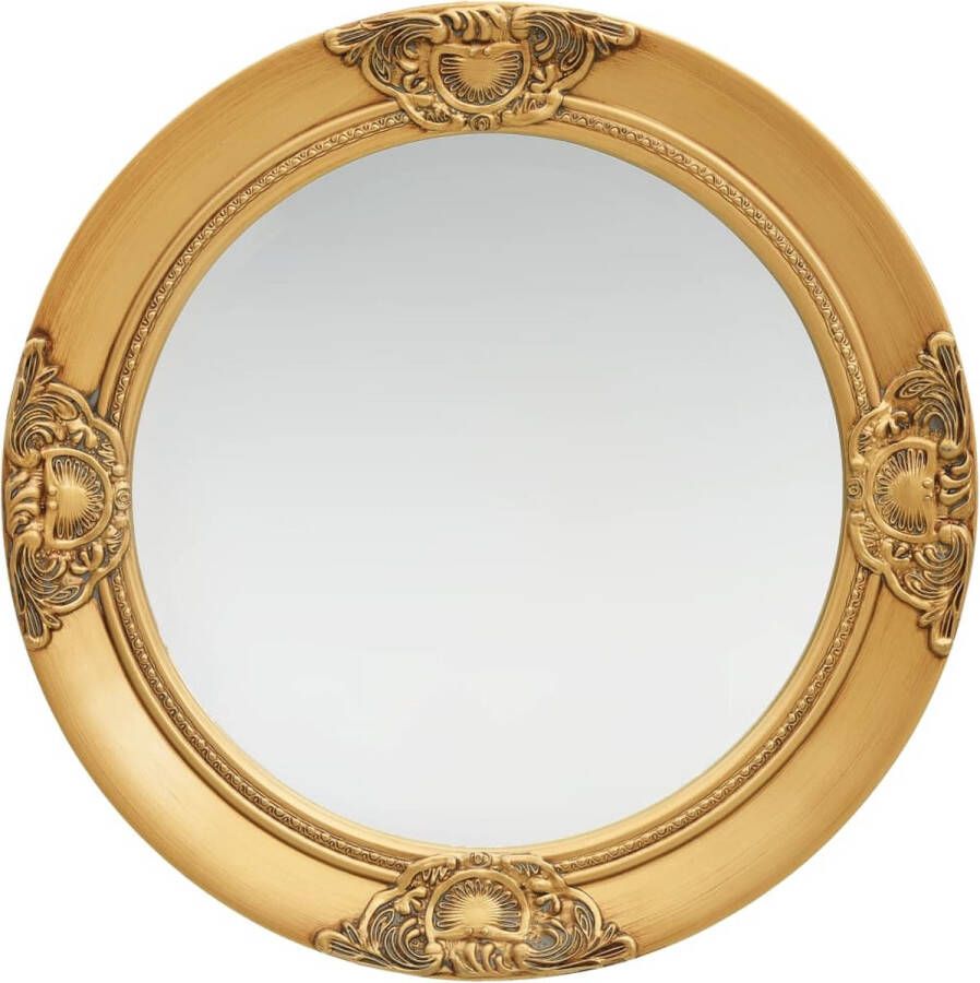 VidaXL Wandspiegel barok stijl 50 cm goudkleurig VDXL_320345