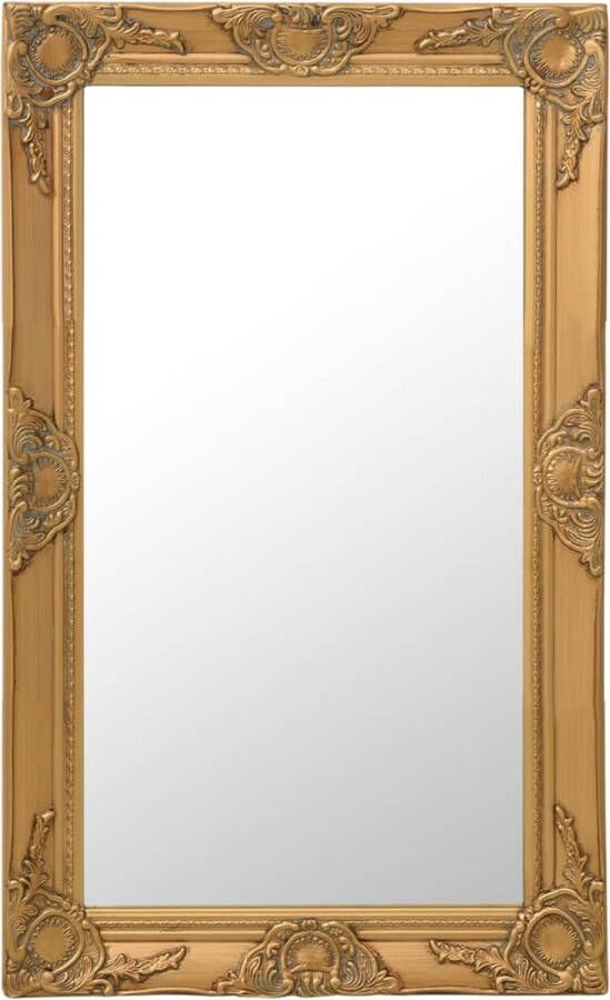 VidaXL Wandspiegel barok stijl 50x80 cm goudkleurig VDXL_320321