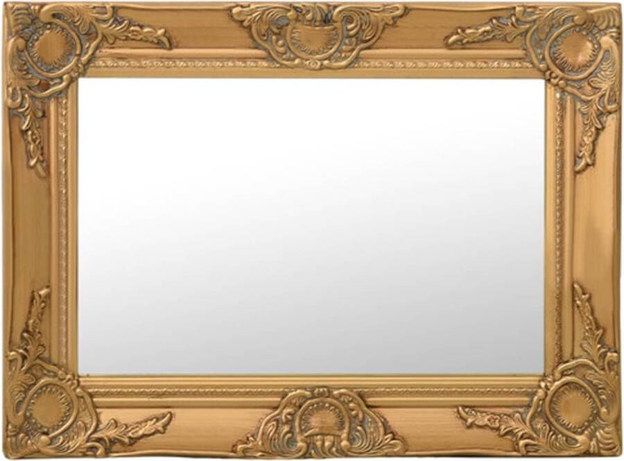VidaXL -Wandspiegel-barok-stijl-60x40-cm-goudkleurig