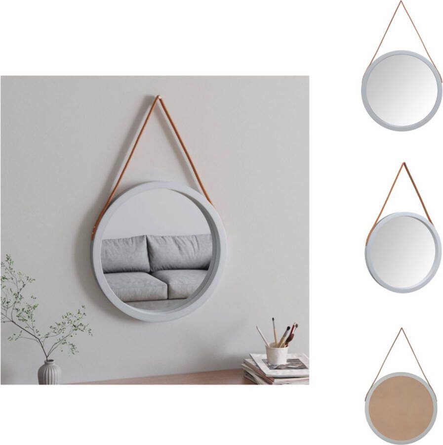 VidaXL Wandspiegel Bruin 100 cm Klassiek Ontwerp Wandgemonteerd Paulowniahout Hoge Duurzaamheid Heldere Weerspiegeling Veelzijdige Toepassingen Spiegel