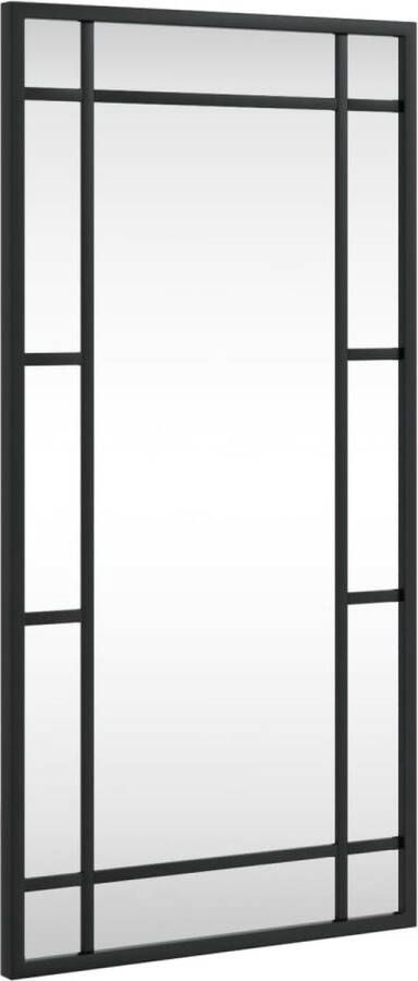 VidaXL -Wandspiegel-rechthoekig-30x60-cm-ijzer-zwart
