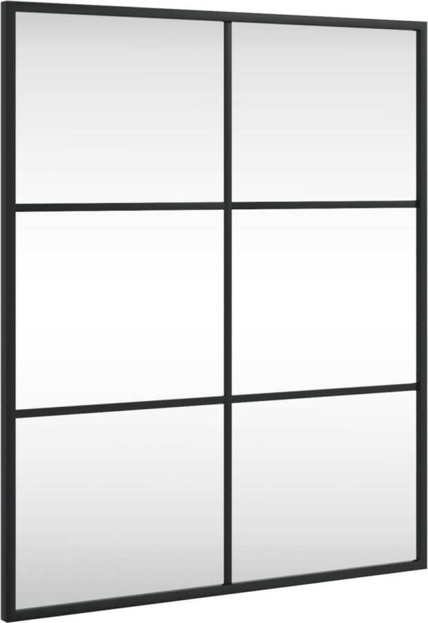 VidaXL -Wandspiegel-rechthoekig-50x60-cm-ijzer-zwart